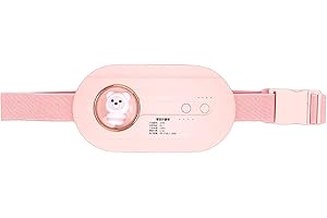 Sorandy Heating Pad for Period Cramps, Massage Cordless Heating Pad, Adjustable Strap Smart Temperature Control with Cordless