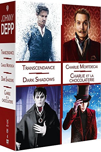 Johnny Depp : Transcendance + Charlie Mortdecai + Dark Shadows + Charlie Et La Chocolaterie - Pack