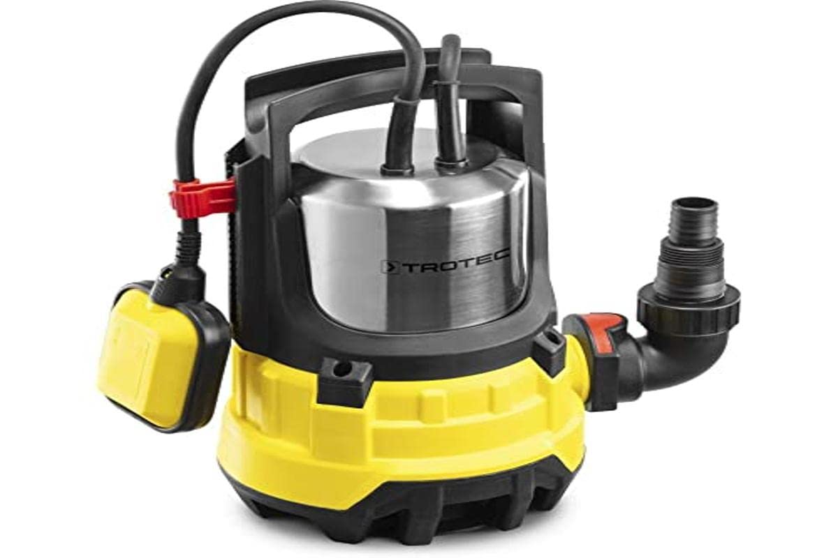 TROTEC Tauchpumpe TWP 11000 ES – Pumpe für Schmutzwasser – Fördermenge 20000 l/h, Leistung 1100 Watt, Eintauchtiefe max. 7 m, Trockenlaufschutz 4