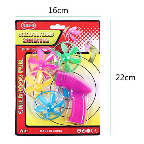 Livoty Kids Flying Saucers Disc Flywheels Sporting Toys Children Sport Outdoor Activity (Random Color) - Thumbnail 6
