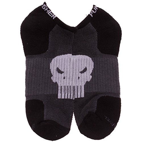 UPC 751576356014, Official Marvel Punisher Logo Active Performance Ankle Socks