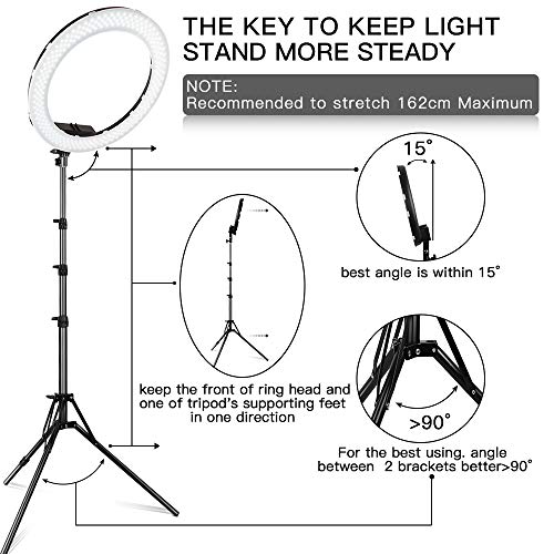 3 SAMTIAN+Adjustable+Dimmable+Photography+Smartphone