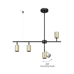 GLOBE Electric 64000049 4-Light Adjustable Height
