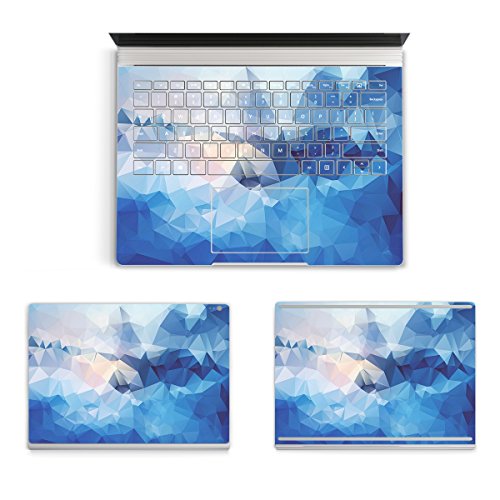 ProElife 3M Sticker Laptop Protector Full Body Protective Decal Cover Skin for Microsoft Surface Book 13.5-inch PixelSense/Touchscreen Display/(3000x2000) Resolution (2015 Released) (Blue Water)