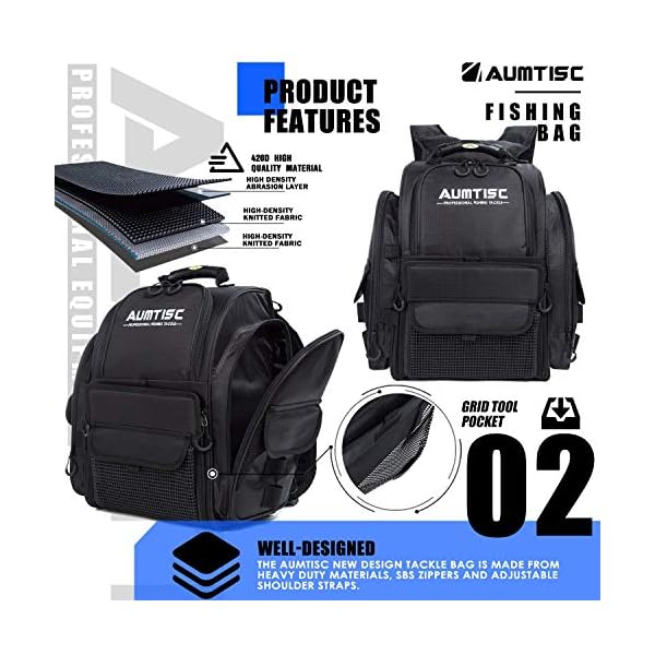 rigged fishing backpack