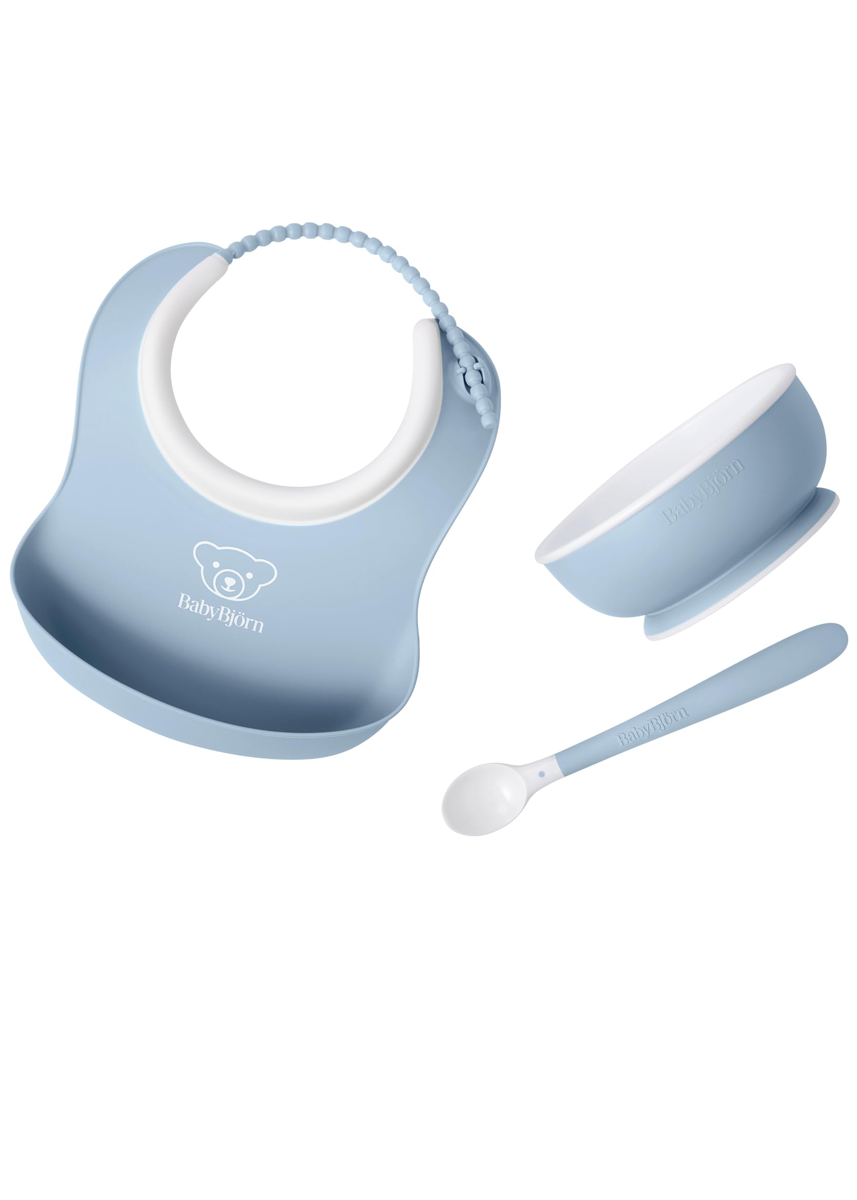 BabyBjörn Baby Feeding Set, 3 pcs, Powder Blue
