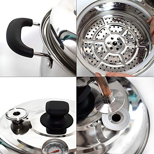 HOOLOO 1.5Gal/5.8L Pure Copper Essential Oil Distiller Kit For Steam Distillation Making And Extracting - Home Equipment DIY From Herbs, Plants Flowers