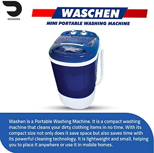 Portable Single Tub Washer And Spin Dryer- The Laundry Alternative- Mini Washing Machine- Portable Clothes Washer And Dryer- Travel Washing Machine- Small Washing Machine For Small Clothes