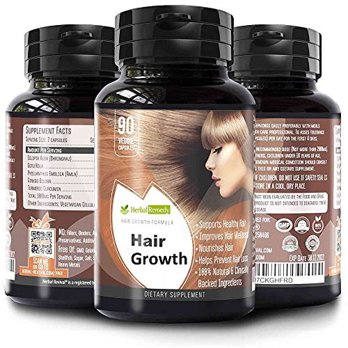 HR Organic Hair Growth Supplements Thicker, Fuller, Longer Hair Pills