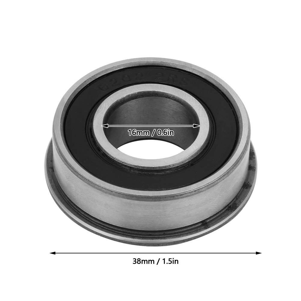 F6202RS Deep Groove Ball Bearing,OD 38mm ID 16mm Bearing Steel