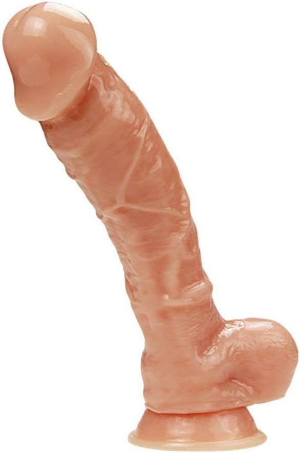 LOLINEDNAT 9.7" Realisric -Ðîl`dɔ Real Texture Exciting Enjoy Toy Safety Waterproof Strong Suction Cup, YJ43 (Color : Flesh)