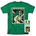Popfunk Atari Centipede Video Game T-shirt & Stickers, Green (Large)