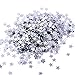 EBOOT Silver Star Confetti for Tables Glitter Star Table Confetti Metallic Foil Sequins for Wedding Party Birthday Festival Decorations, 30 Grams/ 1 Ounce