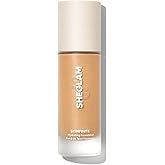 SHEGLAM Skinfinite Hydrating Foundation Flawless Dewy Foundation Hydrating Coverage Invisible Pore Concealer Pore-less Non-Greasy Lightweight Natural Soft Liquid Foundation-Acorn