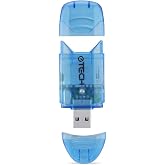 eTECH Collection USB 2.0 SD/SDHC/SDXC Memory Card Reader/Writer - Support SanDisk Kingston 256GB 128GB 64GB 32GB 16GB SDXC Ultra Extreme SDHC (Card Reader ONLY, No Memory Cards) (Blue, 2 Pack)