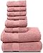 8 Piece Bath Towel Set. 2017(New Collection). 2 Bath Towels, 2 Hand Towels, 4 Washcloths. Premium Quality Turkish Towels. Super Soft, Plush and Highly Absorbent. (Towel Set - Set of 8, Rose Gold)