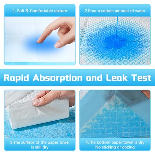 Pack of 100 Dog Pads, 33 x 45 cm Disposable Hygienic Pet Mats, Training and Training Wipes, Absorbent, Leak Resistant, Breathable