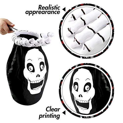 3 otters Halloween Trick or Treat Bag, 2PCS Halloween Candy Bags Halloween Goody Bags for Kids Halloween Party Supplies