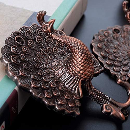 WEEFORT 1Pcs Anti-Rust Peacock Shape Curtain Tieback Wall Hook Fashion Holder Aluminum Alloy Window Home Supplies
