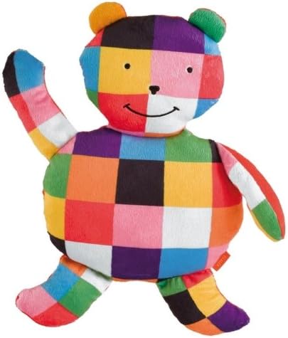 Petit Jour EL309D Soft Toy Elmer The Patchwork Elephant