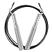 CPOKOH Speed Jump Rope Best for Skipping Exercise, Boxing, Crossfit, Fitness, MMA, with Nylon Bag to Fit Adults, Men, Women and Kids (Metal Grip)