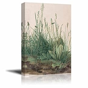 Detail from The Large Piece of Turf by Albrecht Durer - Canvas Print Wall Art Famous Painting Reproduction - 12" x 18"