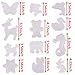 Xgood 12 Pieces Fuse Beads Pegboards Clear Animal Shape Plastic Template Beads Boards for Kids Craft Beads