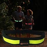 Runner Waist Pack - Ultra Bright Led Running Belt - USB Rechargeable Light Up Sport Safety Fanny Pack for Men, Women and Children by Bseen