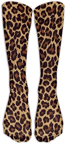 Cool Leopard Print Athletic Tube Stockings Women's Men's Classics Knee High Socks Sport Long Sock One Size