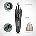 AVANTEK Nose Ear Hair Trimmer, Built-in LED Light for Men and Women Facial Hair Remover Clipper, Battery-Operated