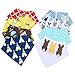 Baby Bandana Drool Bibs for Drooling and Teething, 100% Organic Cotton and Fleece Unisex super absorbent Organic Cotton, Cute Baby Gift for Boys & Girls, Toddler Baby Shower gift (8 Pack)