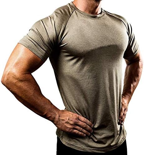 SHOUBANG Ropa Deportiva Running Sport T-Shirt Hombre Skinny ...