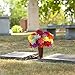 XYXCMOR 2 Pack 18 Heads Artificial Fake Mums Silk Autumn Flowers Bouquet Arrangements Home Garden Dining Table Windowsill Wedding Christmas Party Cemetery Centerpiece Decor Multicolor