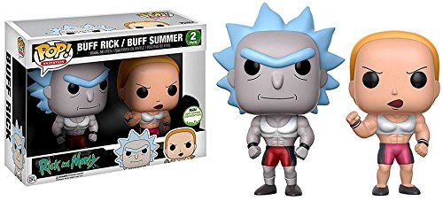 Funko POP Animation Rick and Morty 2pk Vinyl Buff Rick/Buff Summer (ECCC Spring Convention Exclusive)