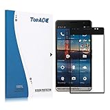 TopACE Bye-Bye-Bubble Premium Quality Tempered Glass 0.3mm Full Cover Screen Protector for HP Elite x3 (Black)