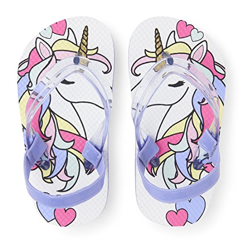 The Children's Place Kids' TG Unicrn FF Flat Sandal