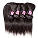 Ali Julia Hair Wholesale 10A Peruvian Straight Virgin Hair Weave 3 Bundles 100% Unprocessed Remy Human Hair Weft Extensions 95-100g/pc