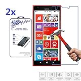 2X for Nokia Lumia 1520 Nacodex Ultra Slim Premium HD Tempered Glass Screen Protector