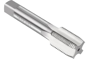 uxcell Hand Plug Tap 1-1/8"-12 UNF 2B Thread Plug Style Taps Straight Flute Screw Tapping Threading Tool High Speed Steel HSS