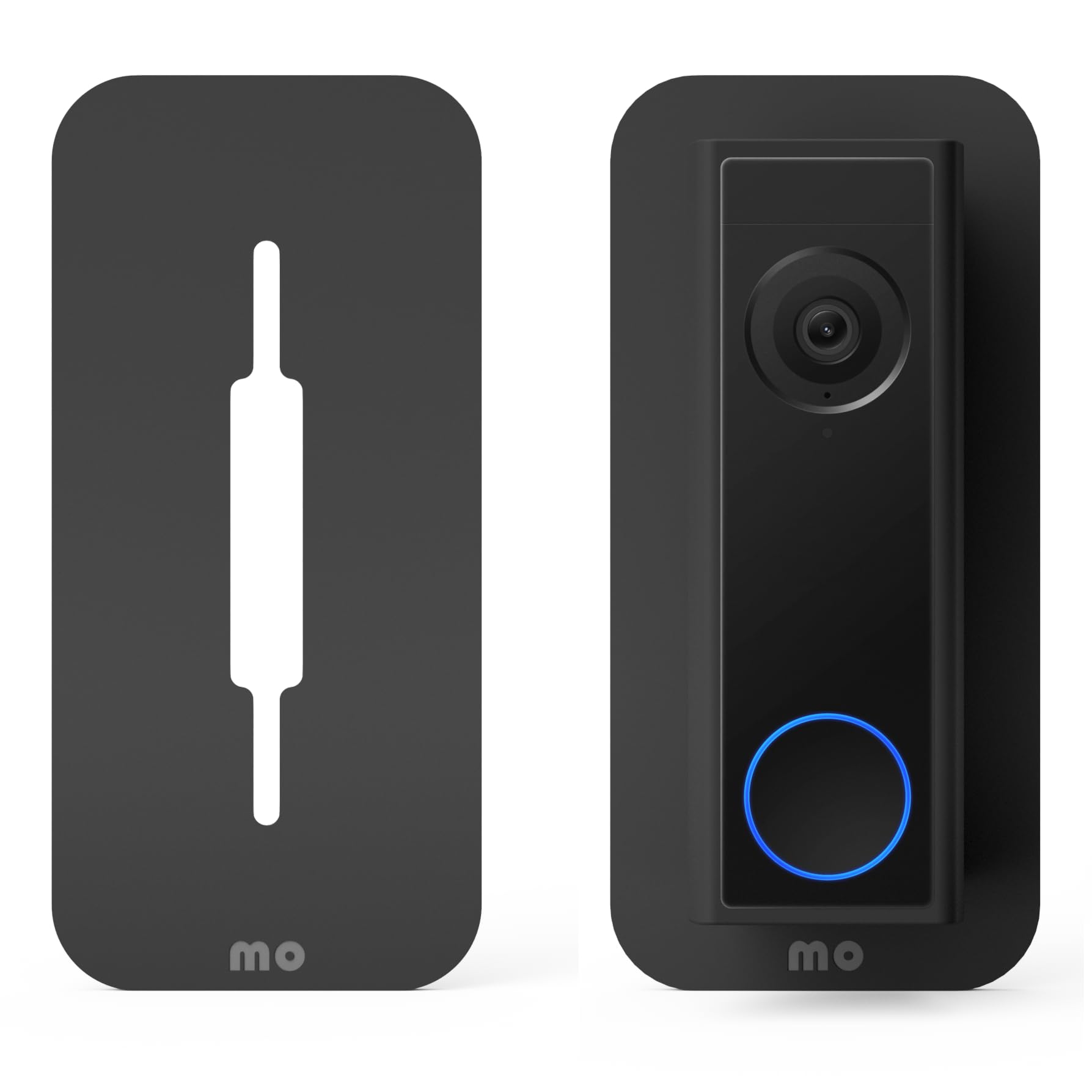 Photo 1 of Mars Outpost Non-Adhesive Wall Plate Mount Compatible with Eufy Doorbells Mount Back-Plate Covers Holes Dents Scratches Secure Snug Installation Made in UK