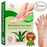 NEW 2018 Exfoliating Foot Peel Mask For Soft Smooth Touch Baby Feet - 2 Pairs Peeling Away Calluses Dead Skin Remover for Feet - Repair Rough Heels - Aloe Baby Foot Peel