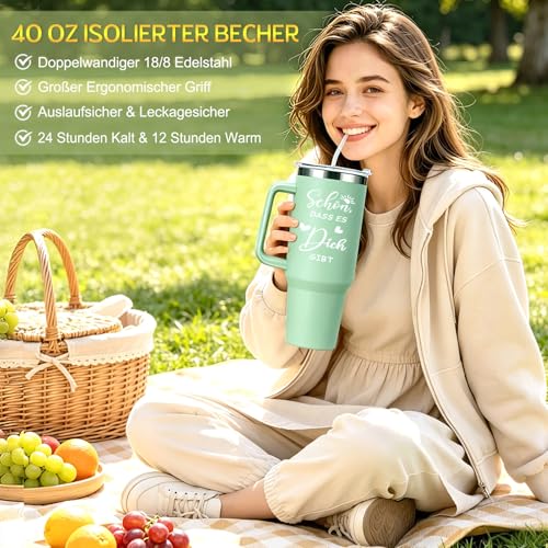 Birthday Gift for Women, Relaxation Spa Gift Set, Women's Birthday with 40 oz Stainless Steel Wine Cup & Cuddly Blanket, 18, 30, 40, 50, 60, 70 for Girlfriend, Sister, Mum, Daughter, Wife, Grandma