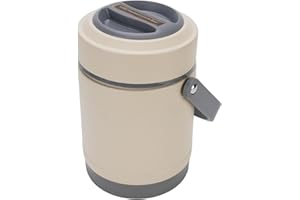 Thermal Cooker Pot, Stainless Steel 2L Portable Thermal Cooker Travel Cooking Pot with Handle Design for Home Office Camping 