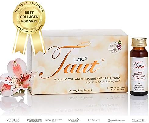 #1 Most Powerful Collagen Supplement Drink w/Grape Seed Extract - Taut Premium Collagen 13,000mg