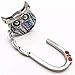 ROFLYER Owl Design Metal Foldable Purse Bag Hook Table Hanger,Set of 4
