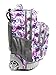 Tilami New Antifouling Design 18 Inch Oversized Load Multi-Compartment Wheeled Rolling Backpack Luggage for Kids (Daffodils)