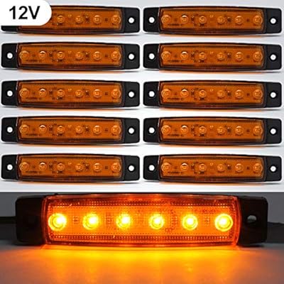Amazon Com 3 8 Side Marker Indicators Light 12v Amber Led