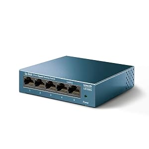 [New] TP-Link Switch 5 Puertos 10/100/1000 (LS105G) Switch ethernet, Switch gigabit, Indicador del Estado, chasis metálico Ultraligero con Super disipación de Calor, QoS