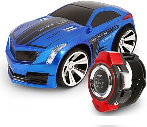 Pinron Smart Watch Voice Command Car Rechargeable Creative Voice-activated RC Car+Dazzling Headlights+Cool Brakes+ 2.4 G Frequency Voice Remote Control Toys Child Kids Birthday Gift
