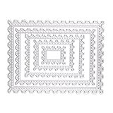 Hunulu Rectangle Metal Cutting Dies Stencil For Scrapbooking Paper Cards Decor DIY NEW